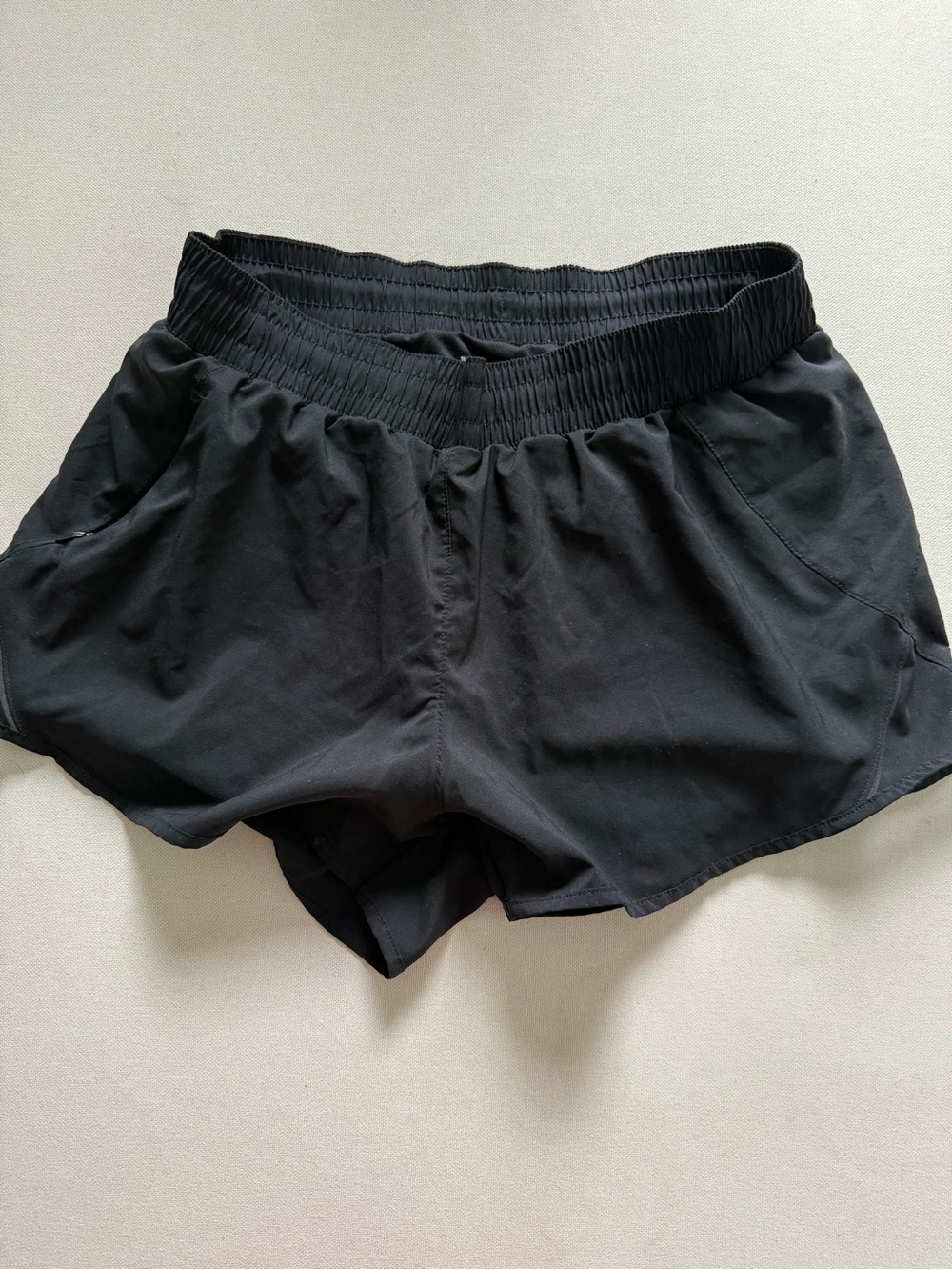 all in motion Black Women's Athletic Shorts with Elastic Waistband